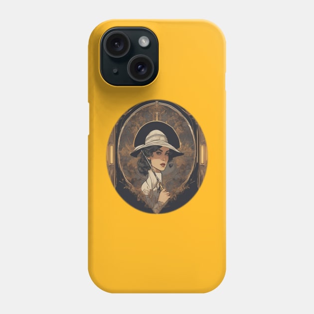 Cute retro lady golfer Phone Case by sailorsam1805