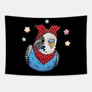 Feathers and Love: Budgie Mom's Parrot Passion Tapestry