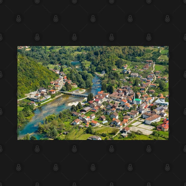 Kulen Vakuf Viewed from Ostrovica Castle, Bosnia by jojobob