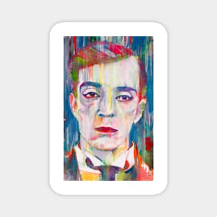 BUSTER KEATON watercolor portrait .2 Magnet