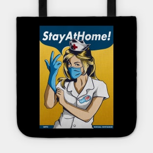 stayhome fight coronavirus Tote