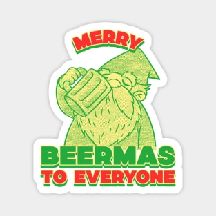 Merry beermas to everyone,  merry christmas Magnet