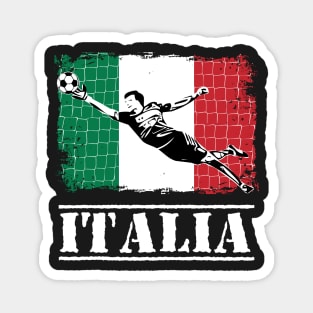 Italia Soccer Goalie Goal Keeper Shirt Magnet