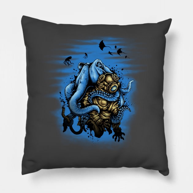 Deep Water Mystery Pillow by medabdallahh8