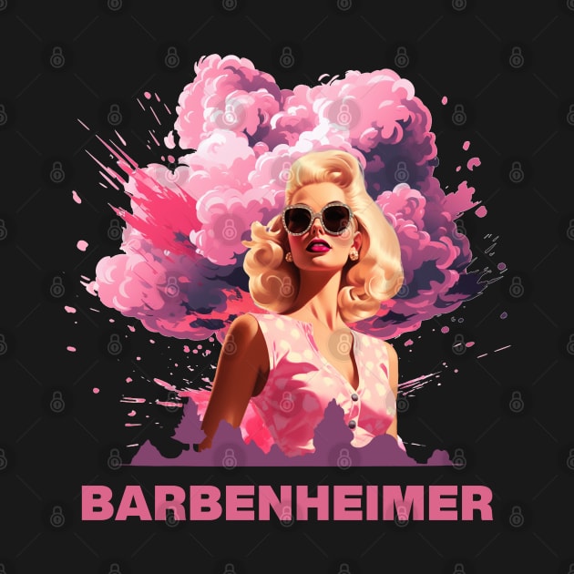 BARBENHEIMER | Barbie x Oppenheimer 2023 by Retro Travel Design