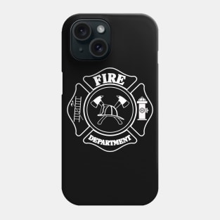 Fire Department Maltese Cross Logo Phone Case