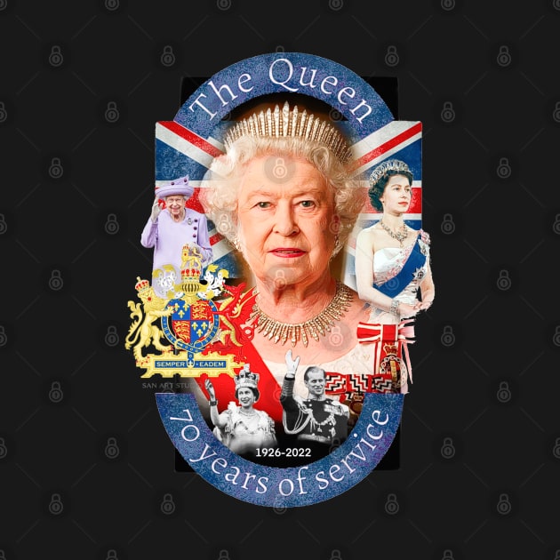 Queen Elizabeth ii by SAN ART STUDIO 