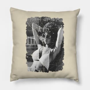 pam grier vintage Pillow