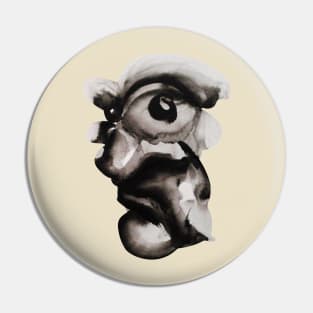 Cute ink portrait Pin