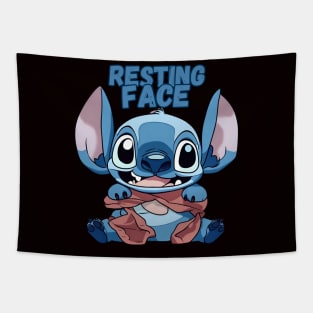 Cute Stitch resting face Tapestry