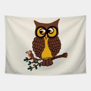 Vintage Owl Tapestry