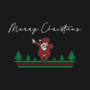 Christmas Dabbing - Knitted Santa Claus 2 T-Shirt