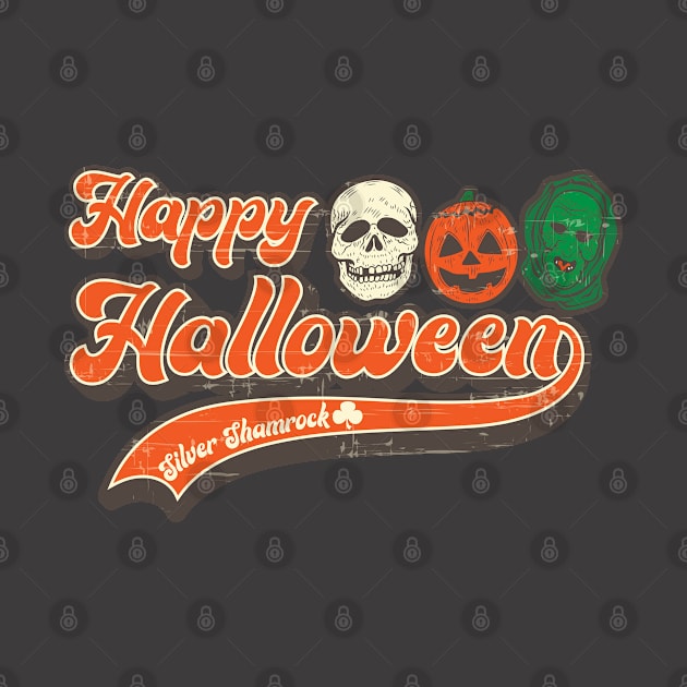 Happy Halloween Silver Shamrock by carloj1956