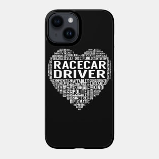 Racecar Driver Heart Phone Case