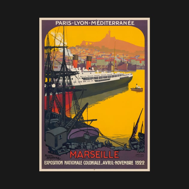 Marseille France Vintage Poster 1922 by vintagetreasure