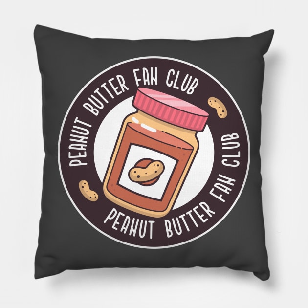 Peanut Butter Fan Club Pillow by zoljo