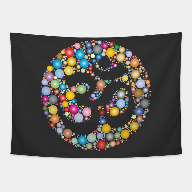 Om (Ohm) Symbol Tapestry by HolisticFabric