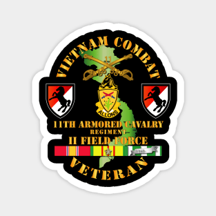 Vietnam Combat Cavalry Veteran w 11th ACR Magnet