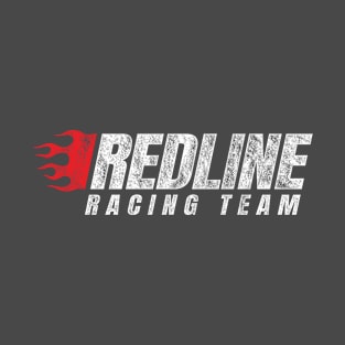 Redline Racing Team (Red and White Worn on Asphalt) T-Shirt