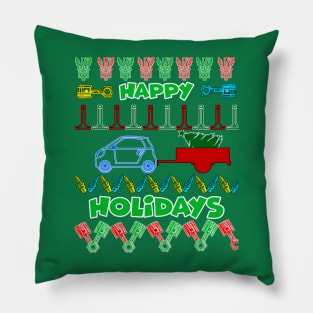 Merry chrismas, car guy, car enthusiast merry chrismas (smart4two) Pillow