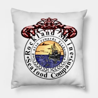 Rockland Maine Seafood Seal Pillow