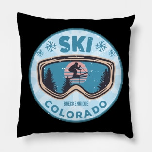 Ski Breckenridge Colorado Pillow