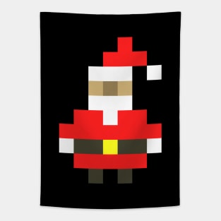 Pixel Santa Claus Christmas Tapestry