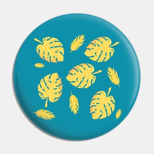 Golden Leaves Pattern Design Pin