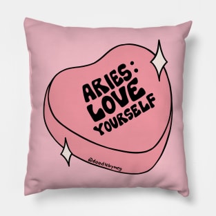 Aries Conversation Heart Pillow