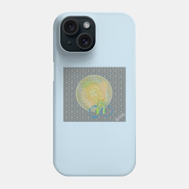 Angel child dolphins Phone Case by shimaart