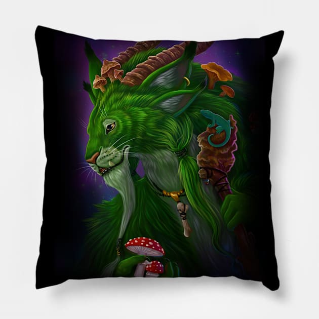 Mushroom spirit Pillow by Magical Forest