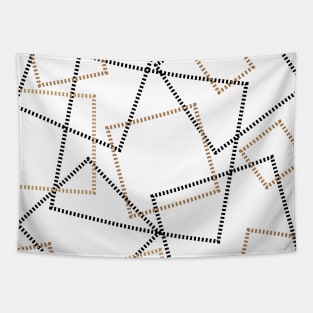 Modern Minimalist Geometric squares Tapestry