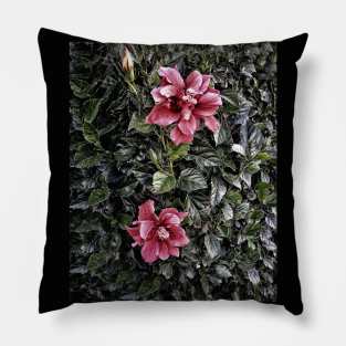 Frosted Hibiscus Pillow