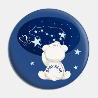 BABY BEAR LOOKING UP TO THE STARS Pin