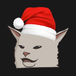 Cat with santa hat T-Shirt