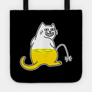 Bad cat and humor Tote