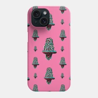 Toot Sweet - Colorful Pink Pattern Of An Owl On A Perch Phone Case