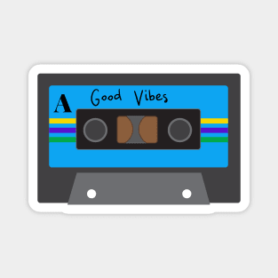 Good Vibes Retro Cassette Tape Magnet