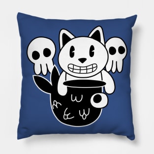 Pirate Cat Mermaid Pillow