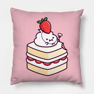 Lil whip strawberry cake Pillow