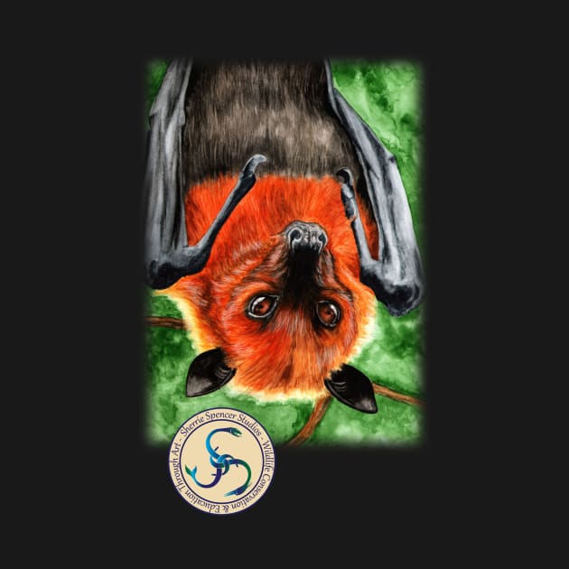 Flying Fox Indian Fruit Bat by Sherrie Spencer Studios