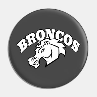 Broncos mascot Pin