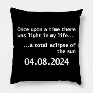 Solar Eclipse April 8th 2024 Pillow