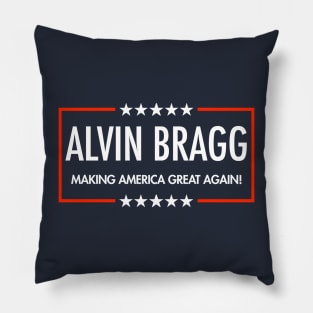 Alvin Bragg is Making America Great Again *blue Pillow