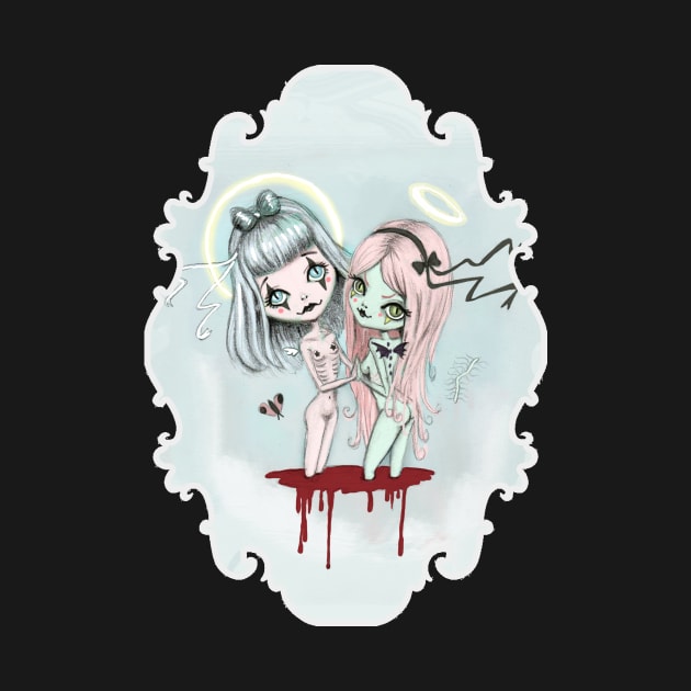 creepy alien twins by mapetitepoupee