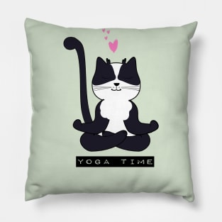 yoga time Pillow