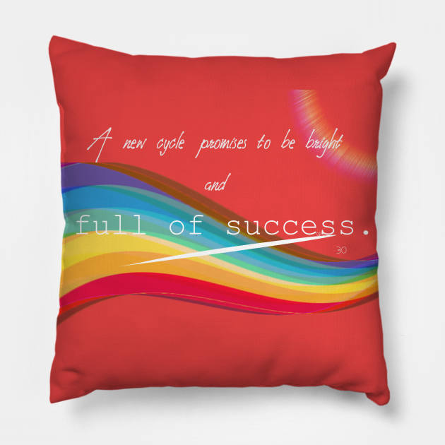 Bilbao oracle card 30 success Pillow by YCreations