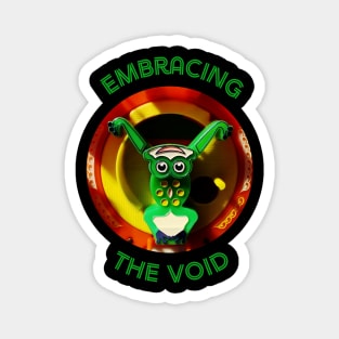Embracing the Void Cute Frog doing Tai Chi Magnet