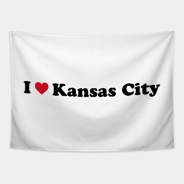 I Love Kansas City Tapestry by Novel_Designs