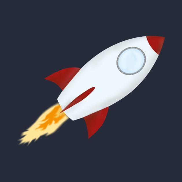 Retro Rocket by Emsimonsen